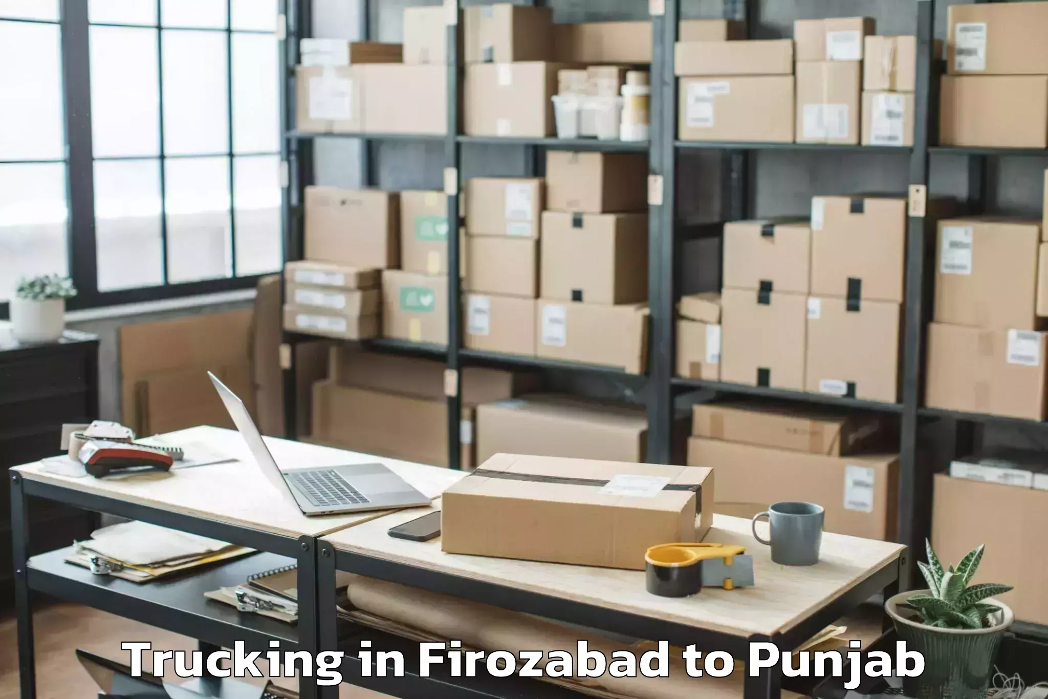 Hassle-Free Firozabad to Cosmo Plaza Mall Trucking